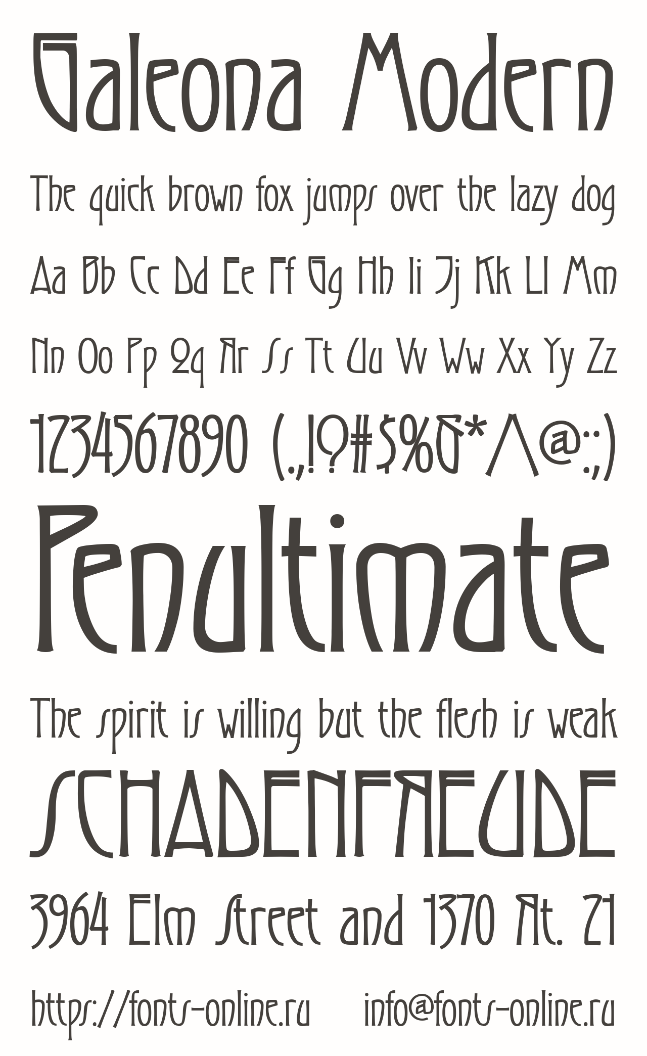 Galeona Modern Free Font Download